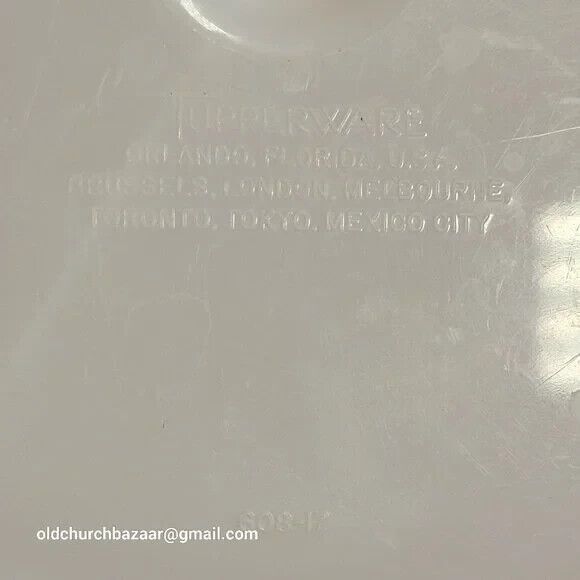 Vintage Tupperware Millionaire Line Pickle Relish Tray #608 w Tupper! Seal Lid - Picture 5 of 7